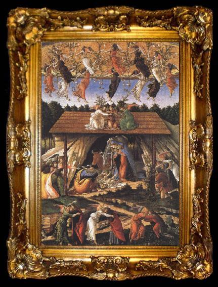 framed  Sandro Botticelli Details of Mystic Nativity (mk36), ta009-2